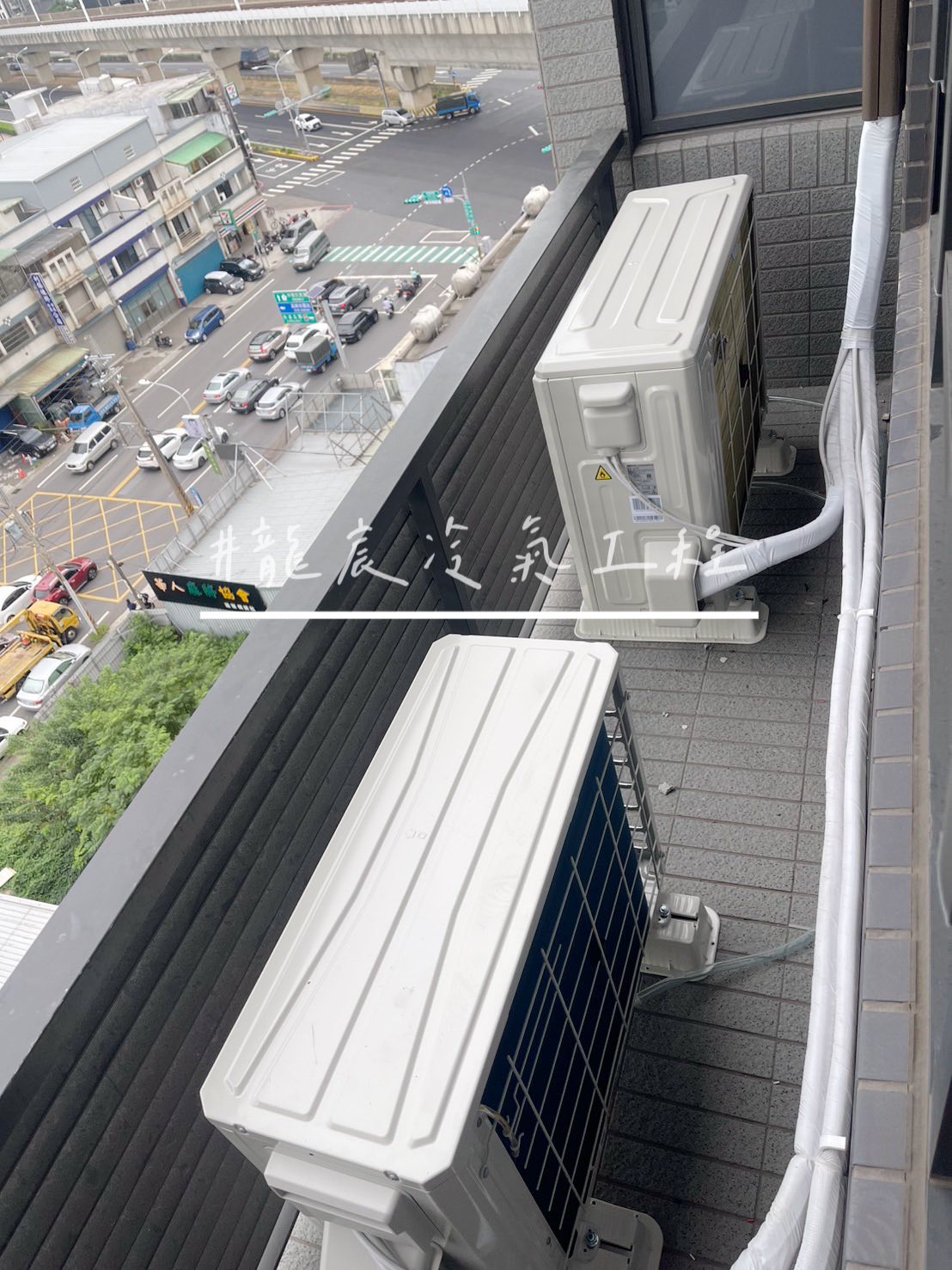 楊梅社區・多聯機室外機規劃施工照片
