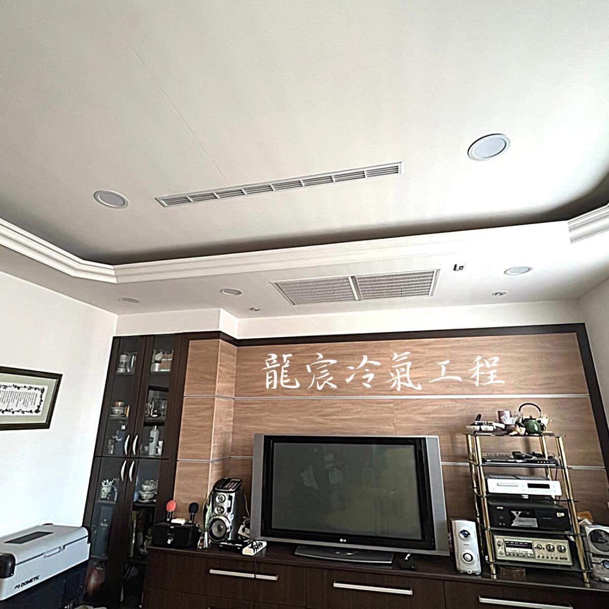 竹北新成屋・吊隱式冷氣施工照片